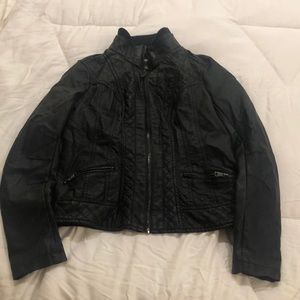 Faux leather jacket